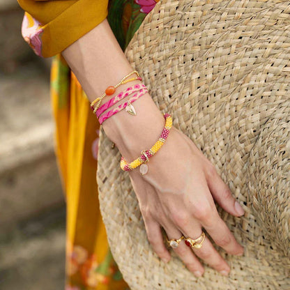 Sari Wikkel Armband met Bedeltje - Diverse Varianten