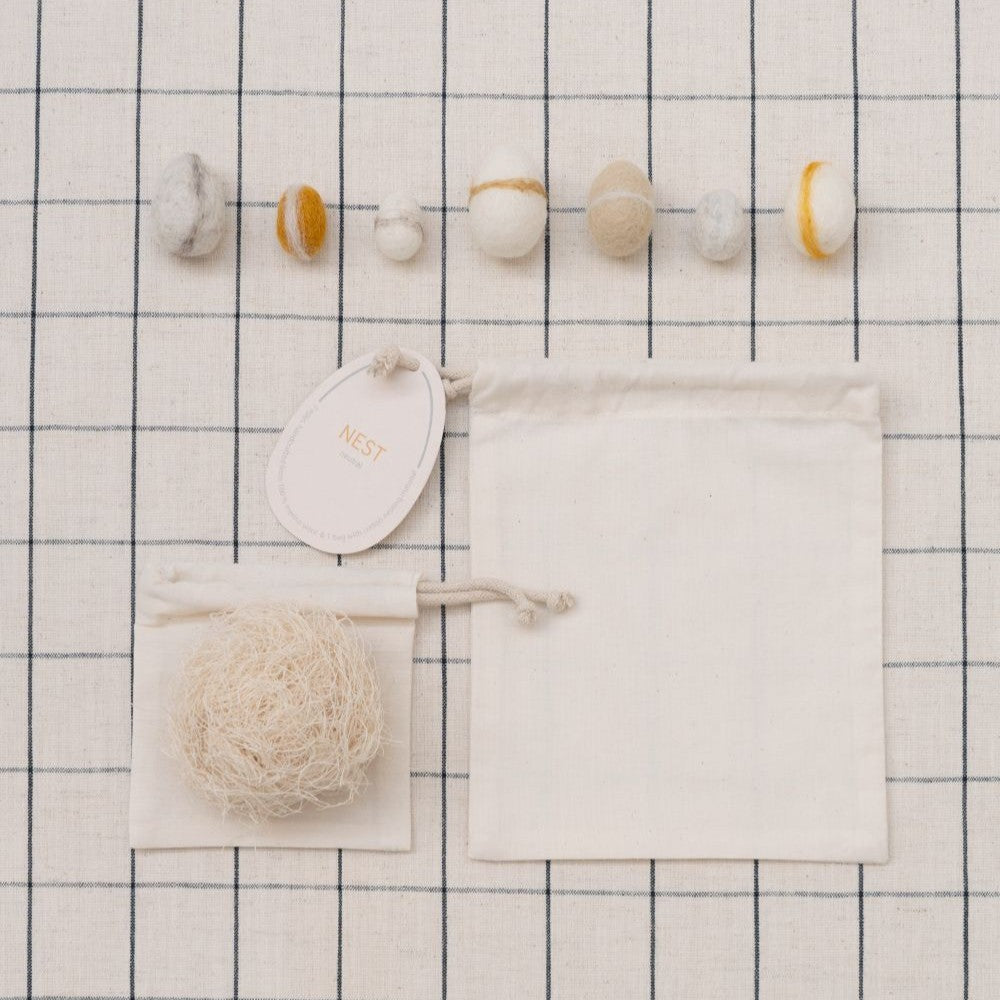NEST wool eggs - Diverse Kleuren