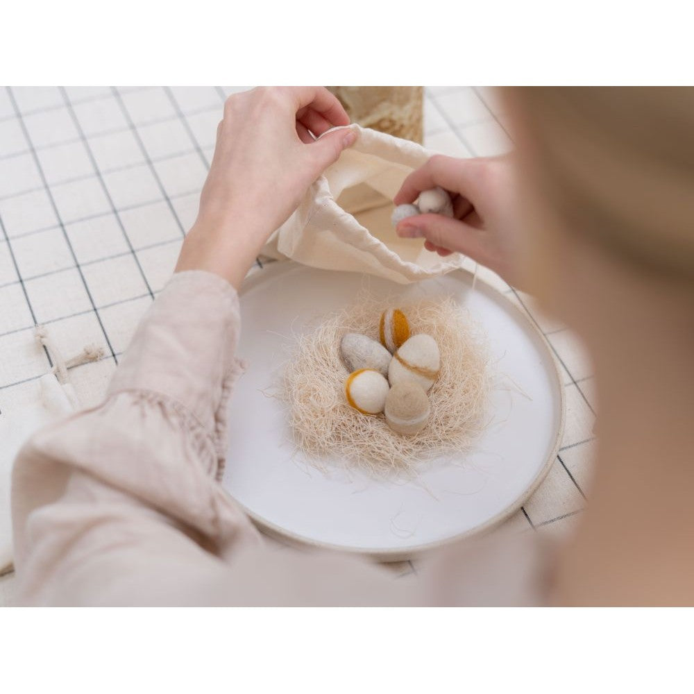 NEST wool eggs - Diverse Kleuren