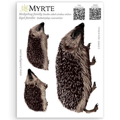 Raamsticker Bosdieren - Diverse Varianten