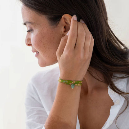 Sari Wikkel Armband met Edelsteen - Diverse Varianten