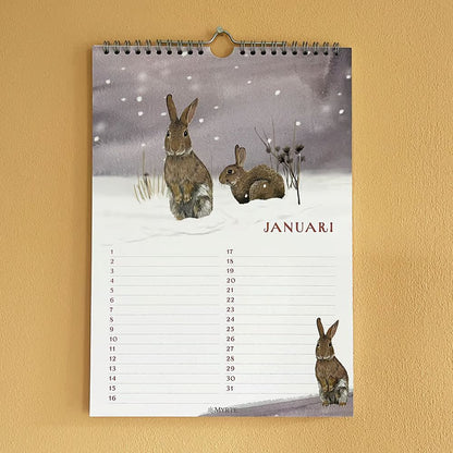 Verjaardagskalender met Natuurillustraties