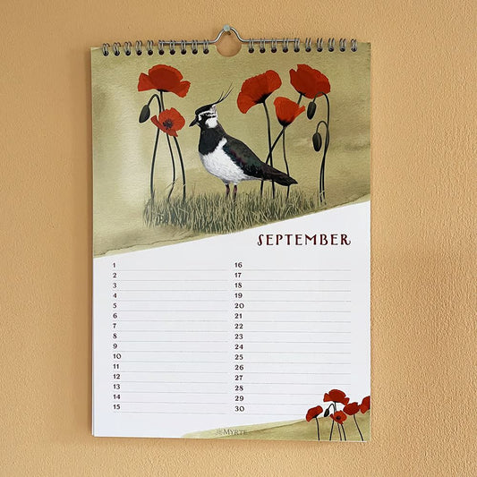 Verjaardagskalender met Natuurillustraties