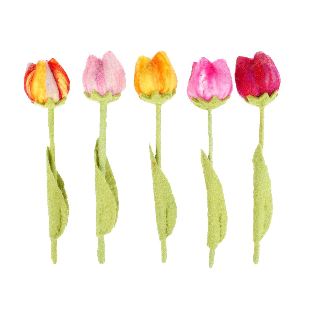 Tulpen-Wollfilz – verschiedene Farben