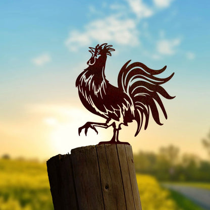 Bird silhouette Gallic rooster