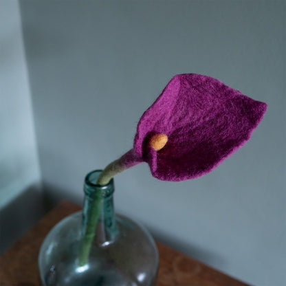 Bloem Calla Wolvilt - Diverse Kleuren