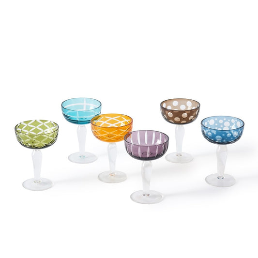 Cuttings Coupe Champagne Glasses - Set of 6