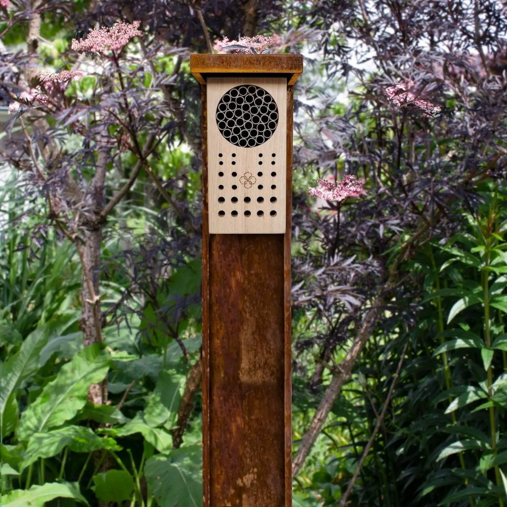 Bee & Bee Design Bijenhotel – Cortenstaal