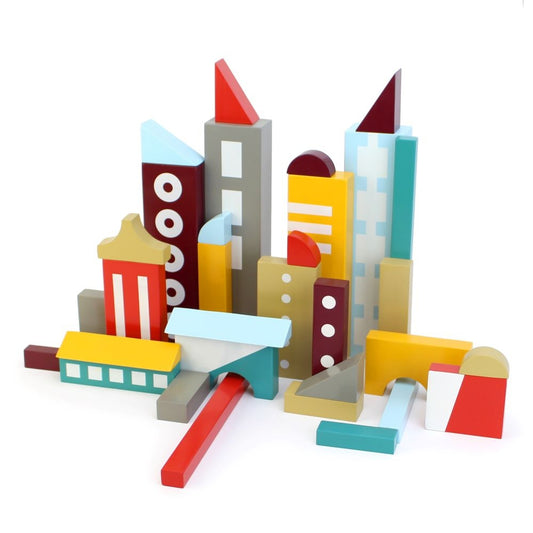 Wooden Block Set; City