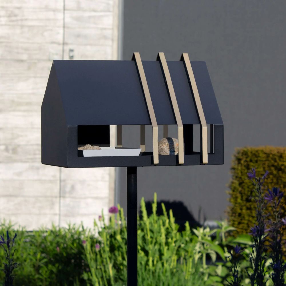 Framed Feeder - Vogelvoederhuisje op paal - Diverse Kleuren