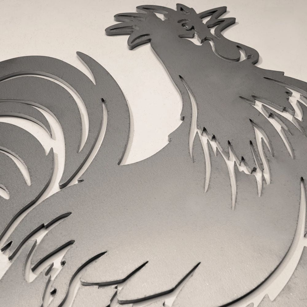 Bird silhouette Gallic rooster