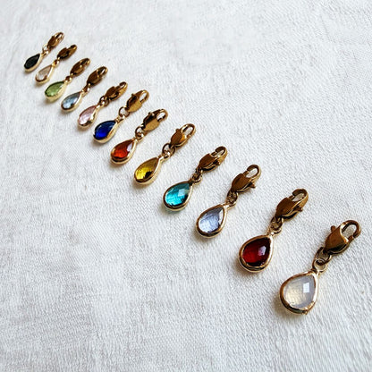 Glazen Druppel Charm - Diverse Kleuren