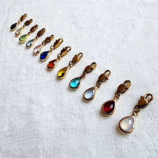 Glazen Druppel Charm - Diverse Kleuren