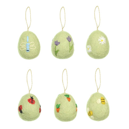 Pendant Egg Funny Bunny Ass. 6 pcs