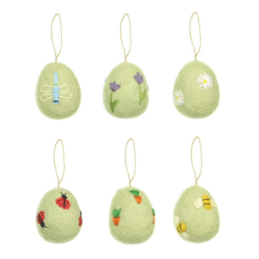 Pendant Egg Funny Bunny Ass. 6 pcs