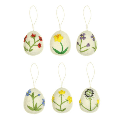 Pendant Egg Wildflower Ass. 6 pcs.