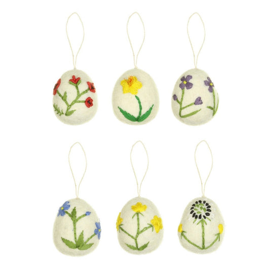 Pendant Egg Wildflower Ass. 6 pcs.