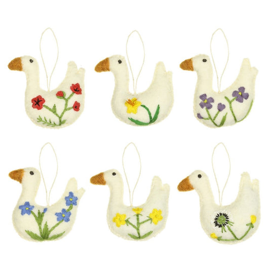 Pendant Goose Wildflower Ass. 6 pcs.