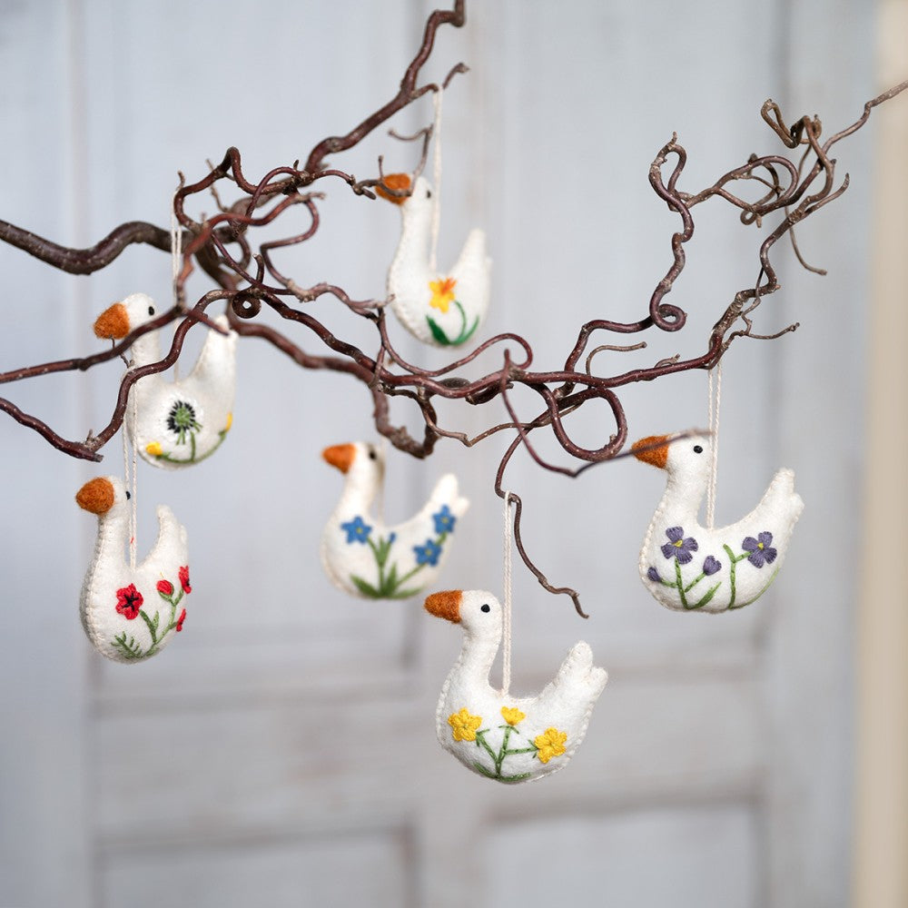 Pendant Goose Wildflower Ass. 6 pcs.