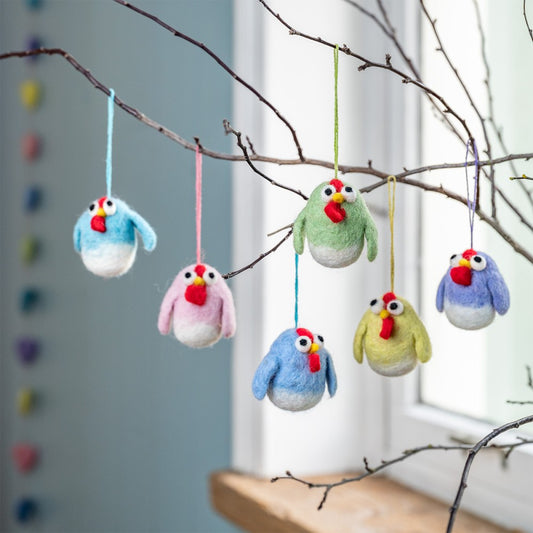 Hanger Gekke Kip Pasteltinten Ass. 6 st.