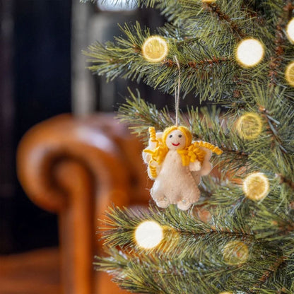 Hanger Kerstengeltje Mini Wit