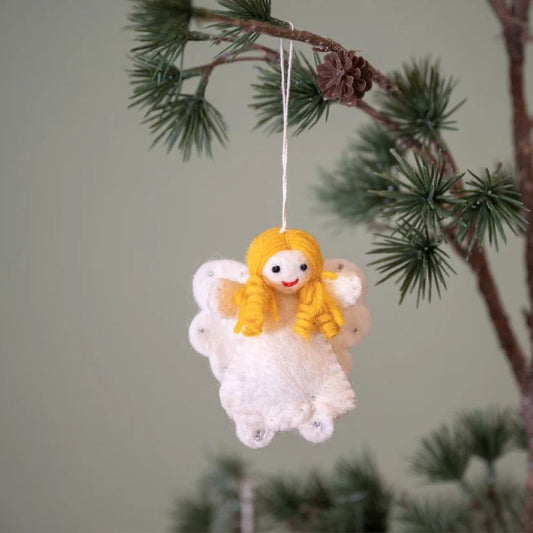Hanger Kerstengeltje Mini Wit