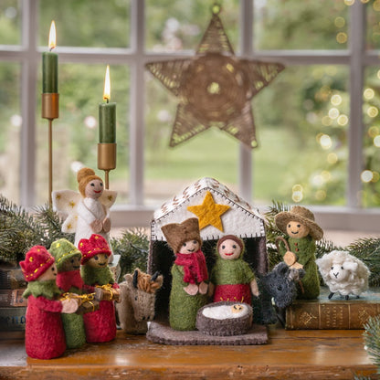 Kerststal Vilt - Diverse Kleuren