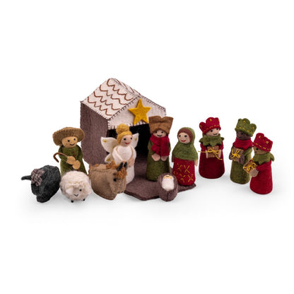 Kerststal Vilt - Diverse Kleuren