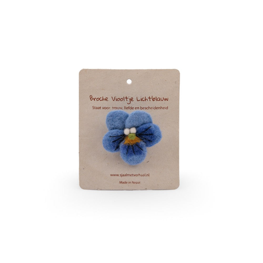 Broche Viooltje - Diverse Kleuren