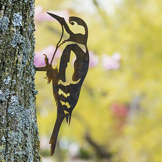 Bird Silhouette Great Spotted Woodpecker