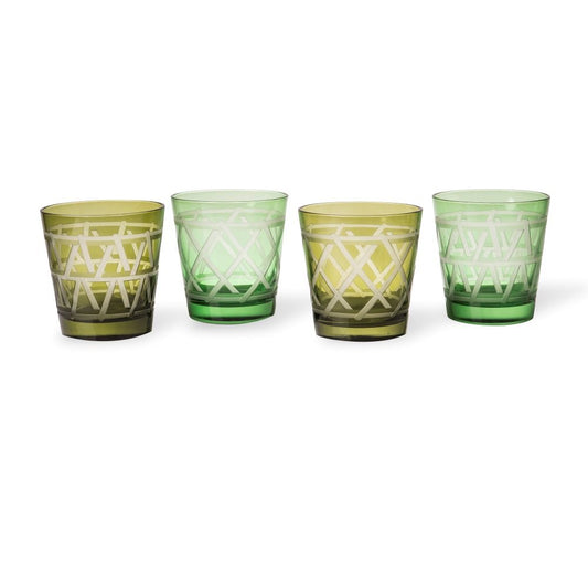 Tie UP Drinking Glasses - Set of 4