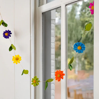 Filzgirlande Margrietjes