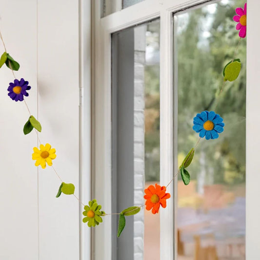 Filzgirlande Margrietjes