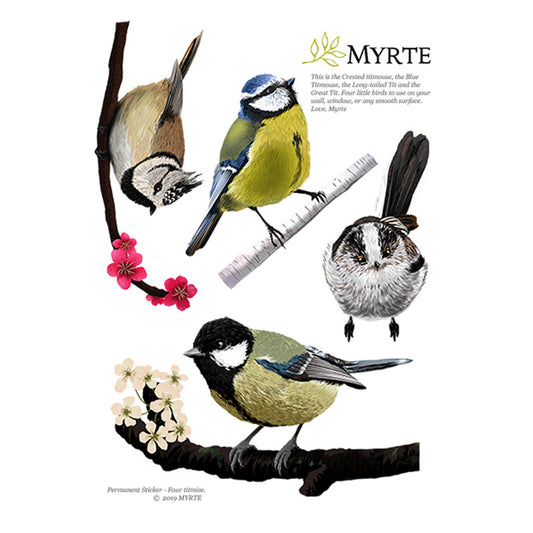 Muursticker Vogels - Diverse Varianten