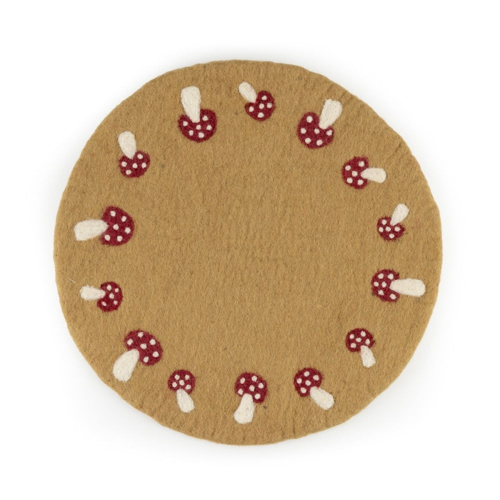 Felt: Coaster 35 cm Autumn - Various Variants