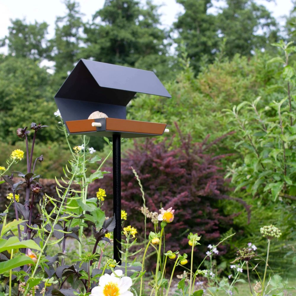 Open Diamond - Vogelvoederhuisje op paal - Diverse Kleuren