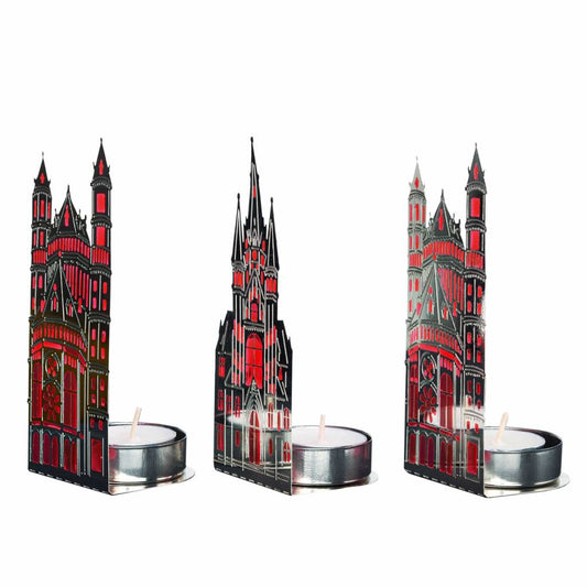 Churches Red Light Tealight - Set 3