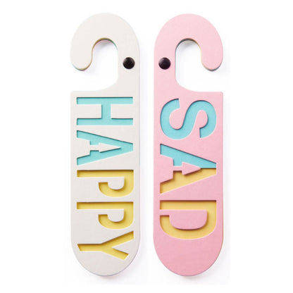 Deurhanger Happy / Sad - Diverse Kleuren