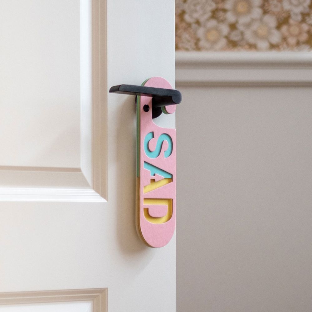 Deurhanger Happy / Sad - Diverse Kleuren