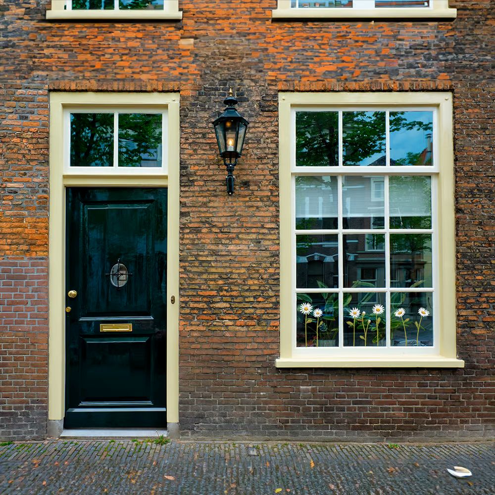 Dubbelzijdige Raamsticker Bloemen en Insecten - Diverse Varianten