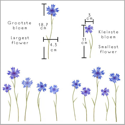 Dubbelzijdige Raamsticker Bloemen en Insecten - Diverse Varianten