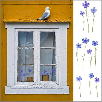 Dubbelzijdige Raamsticker Bloemen en Insecten - Diverse Varianten