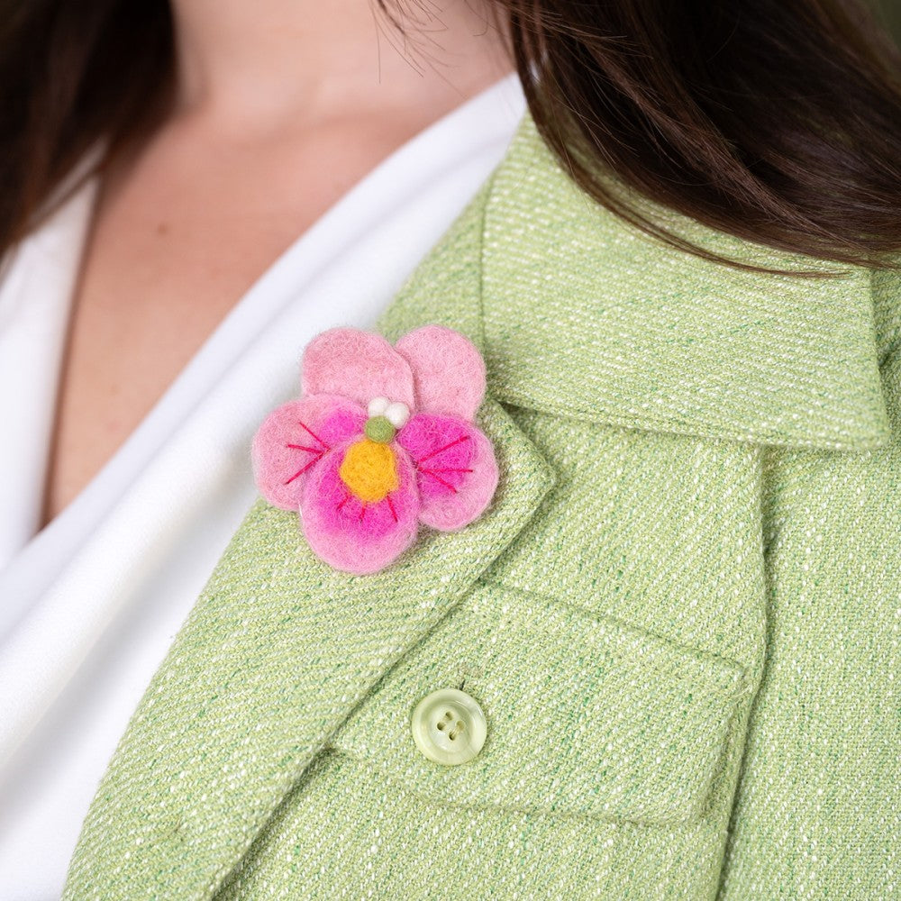 Broche Viooltje - Diverse Kleuren