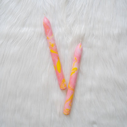 Marble Candle 2 pcs. - Various Variants