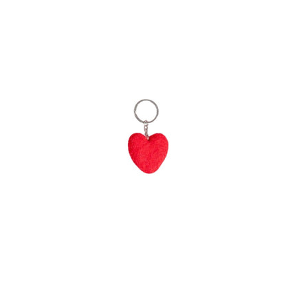 Sleutelhanger Hart - Diverse Warme Kleuren
