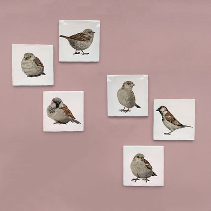 Vintage Tile House Sparrow - Various Variants