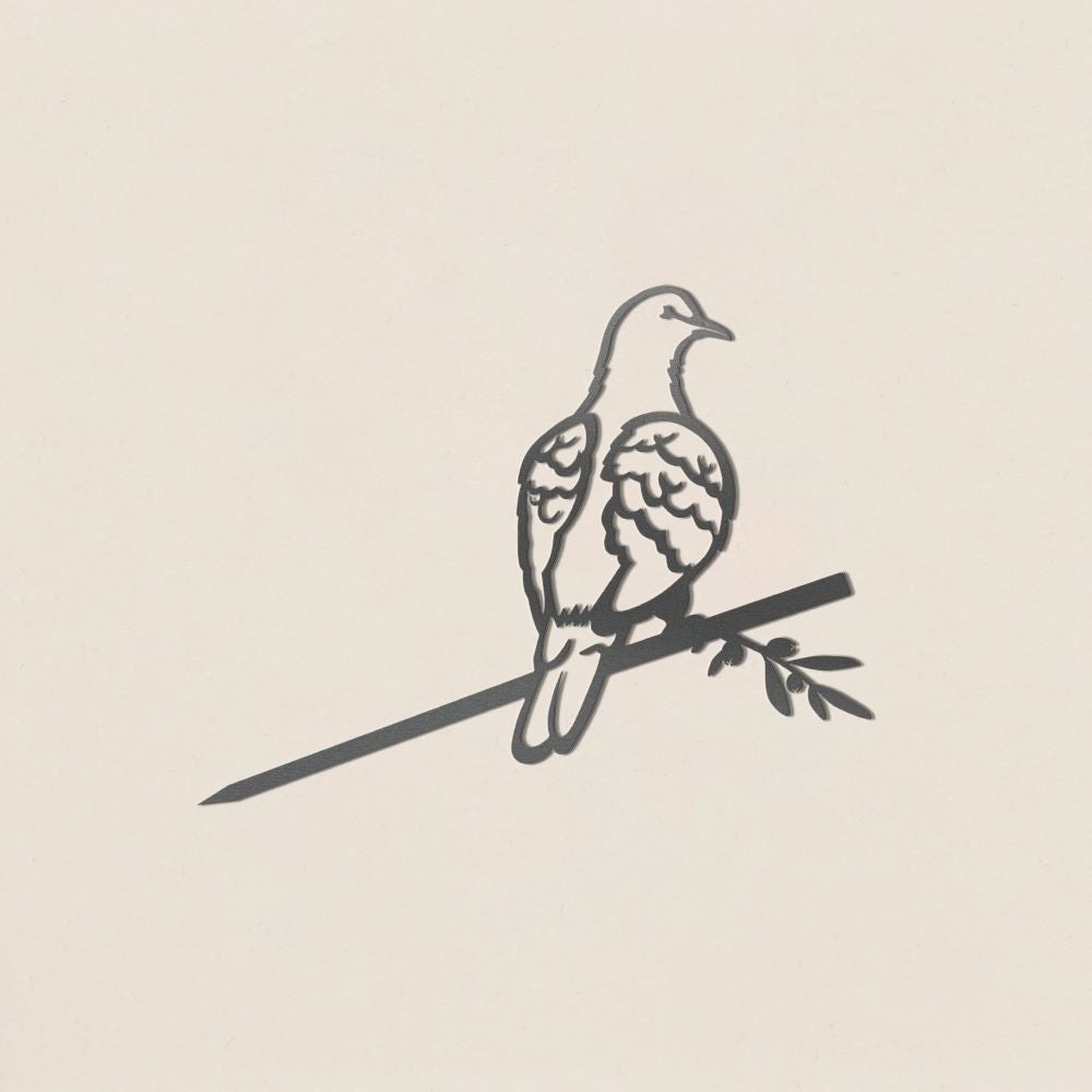 Vogelsilhouet Tortelduif