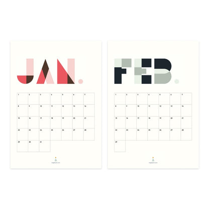 Birthday Calendar - Various Sizes