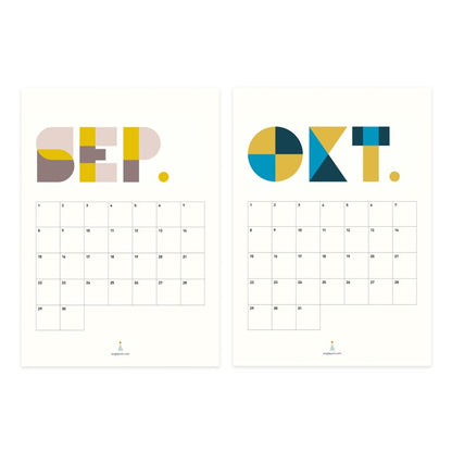 Birthday Calendar - Various Sizes