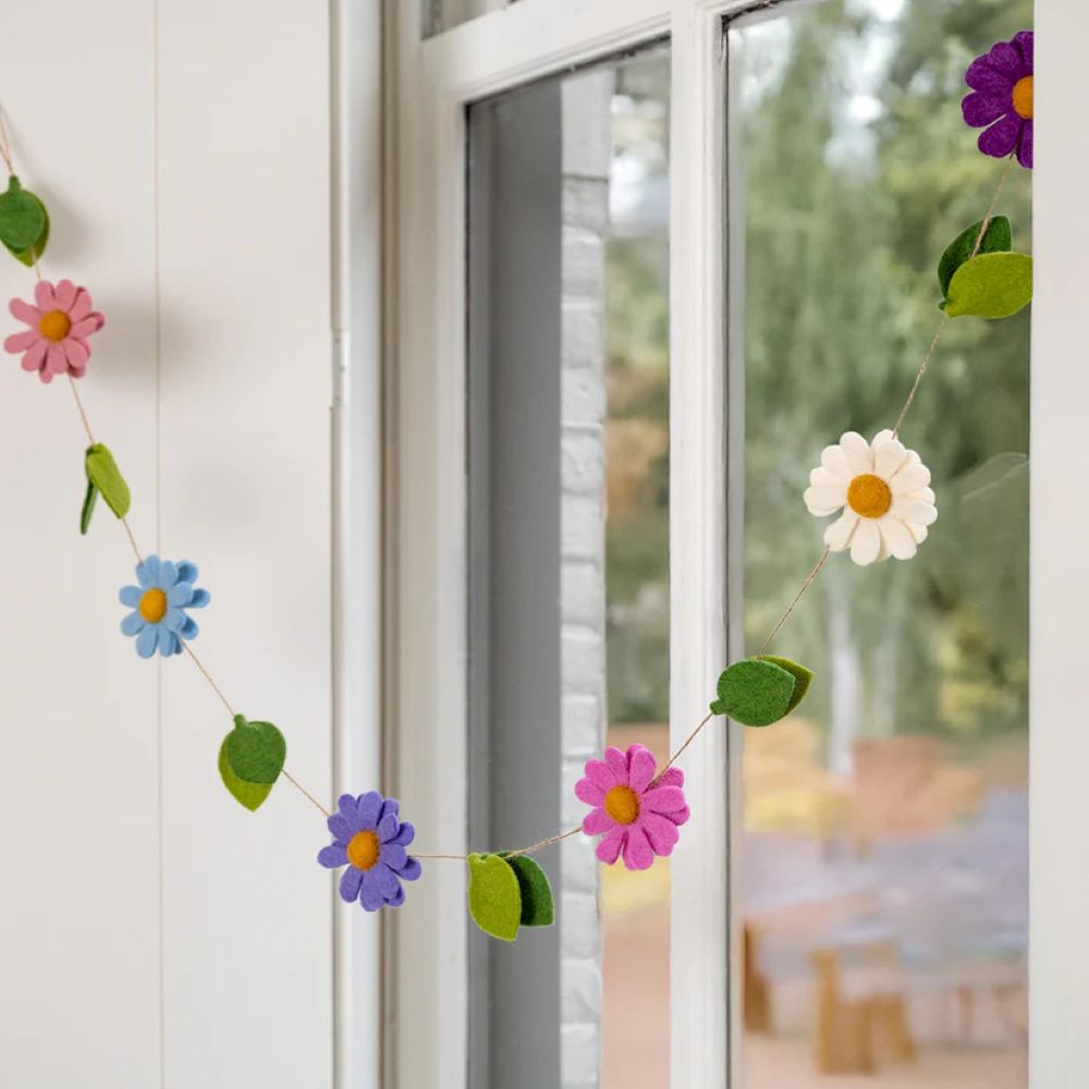 Filzgirlande Margrietjes